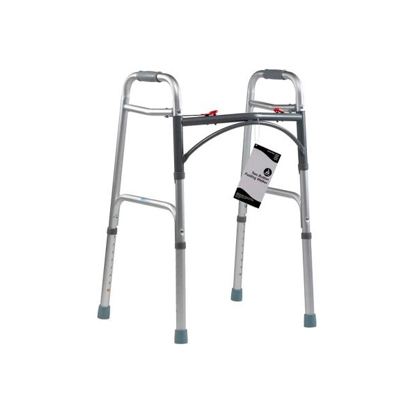 Dynarex Dynarex Two Button Folding Walker, Junior Size, 300 lb., Pack of 4 10161-4 - main